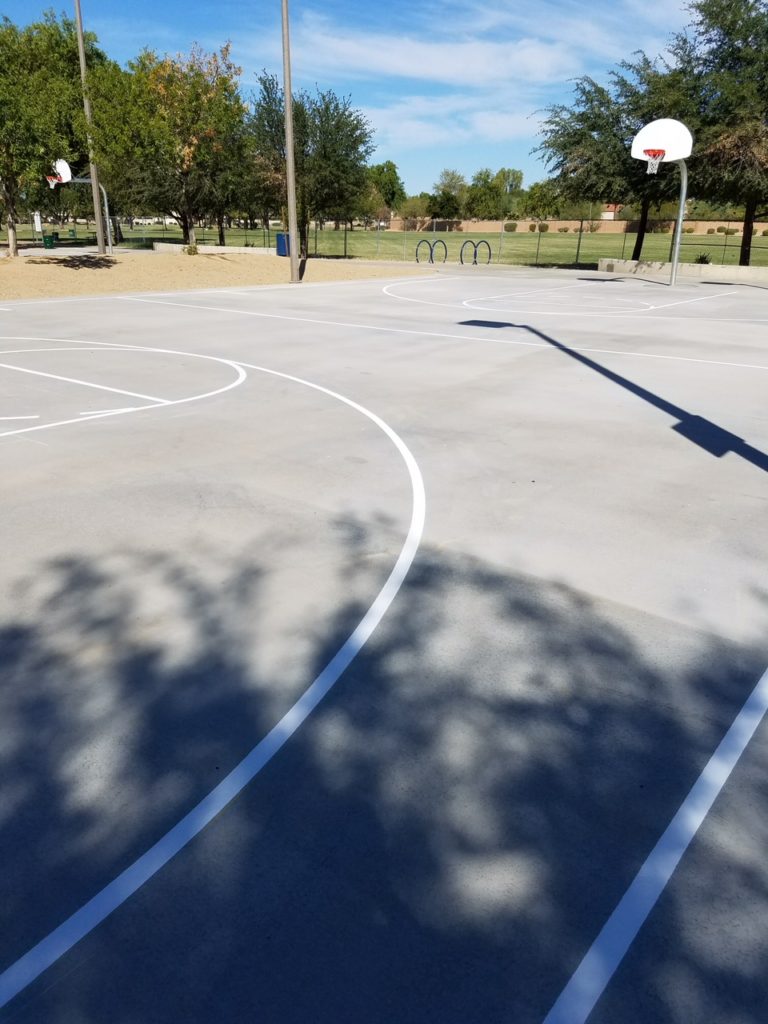 Basketball Court Striping and Straight Lines Moyers